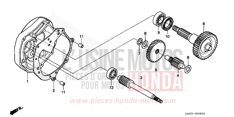 GETRIEBE von CB1300 Super Bold'or ABS PROCYON RED METALLIC (R203) von 1995